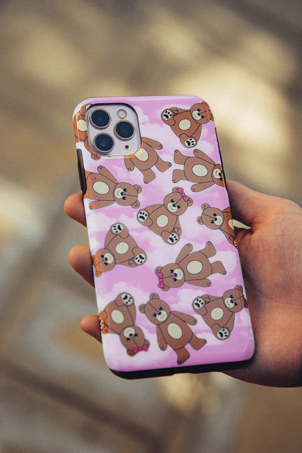 Nick Austin Pink Teddy Bear Phone Case