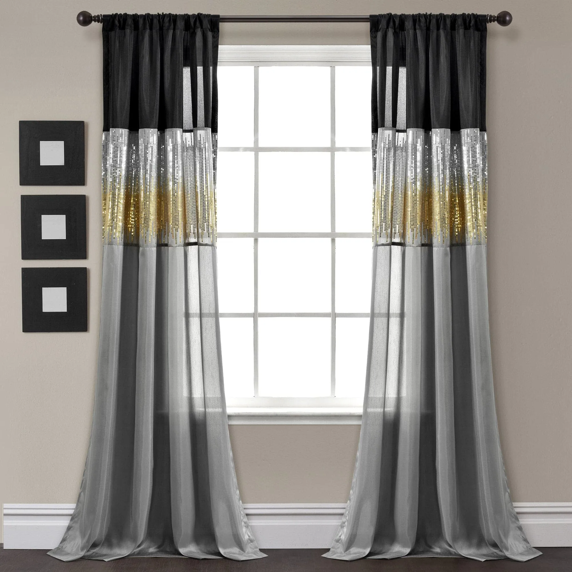 Night Sky Window Curtain Panel