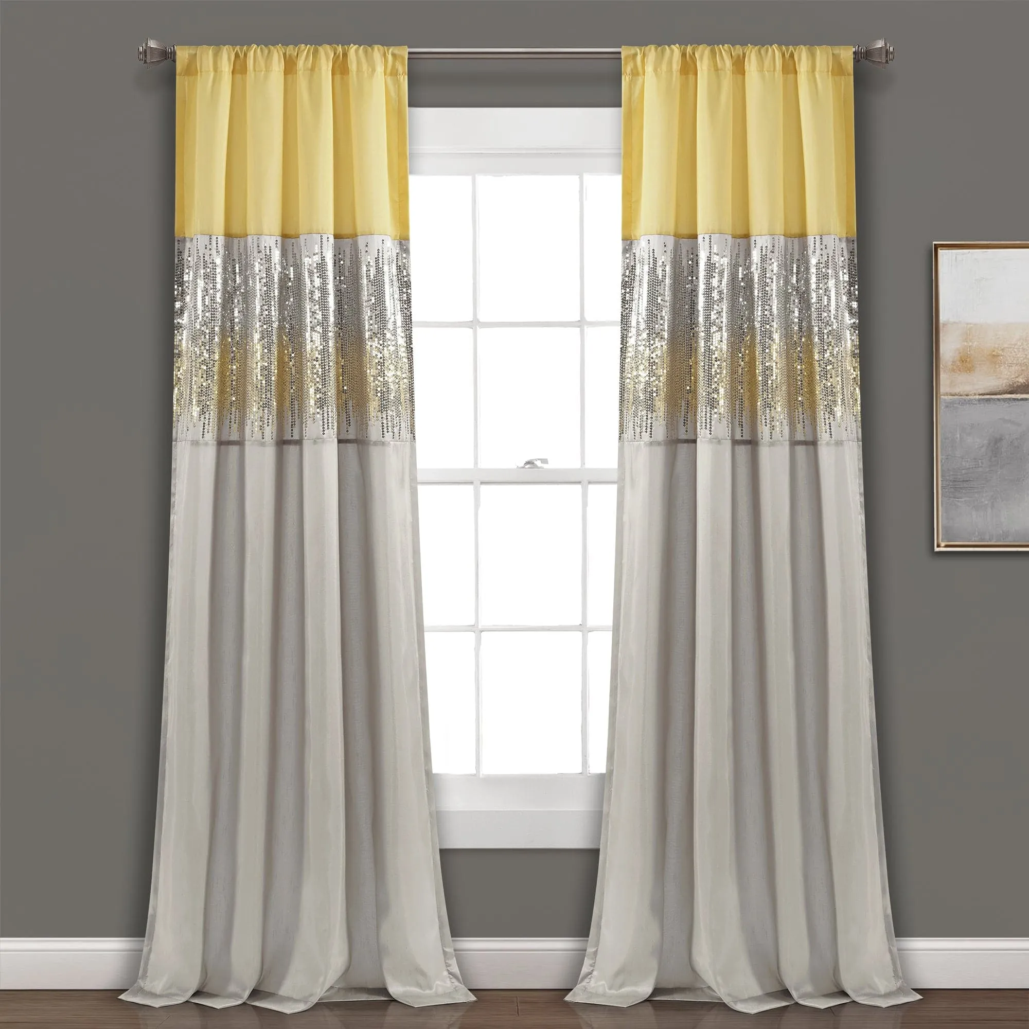 Night Sky Window Curtain Panel