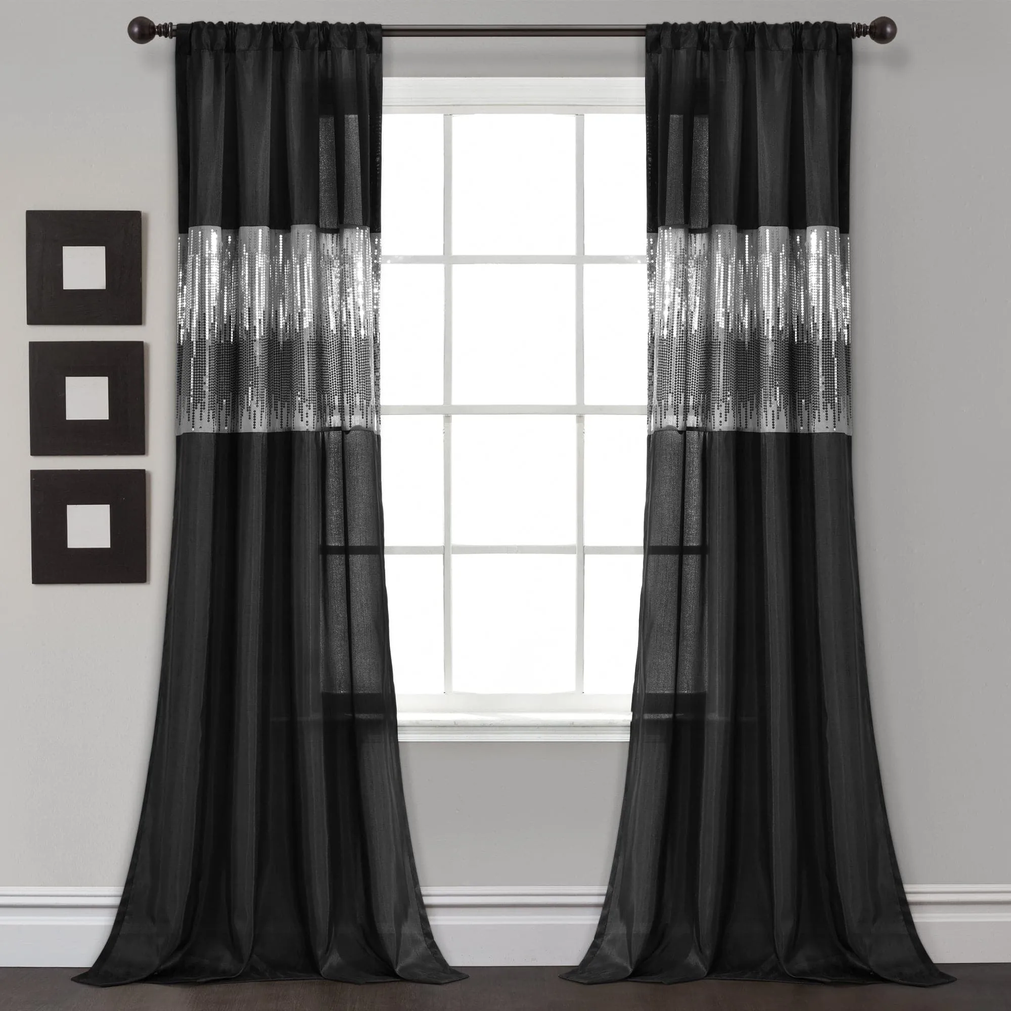 Night Sky Window Curtain Panel