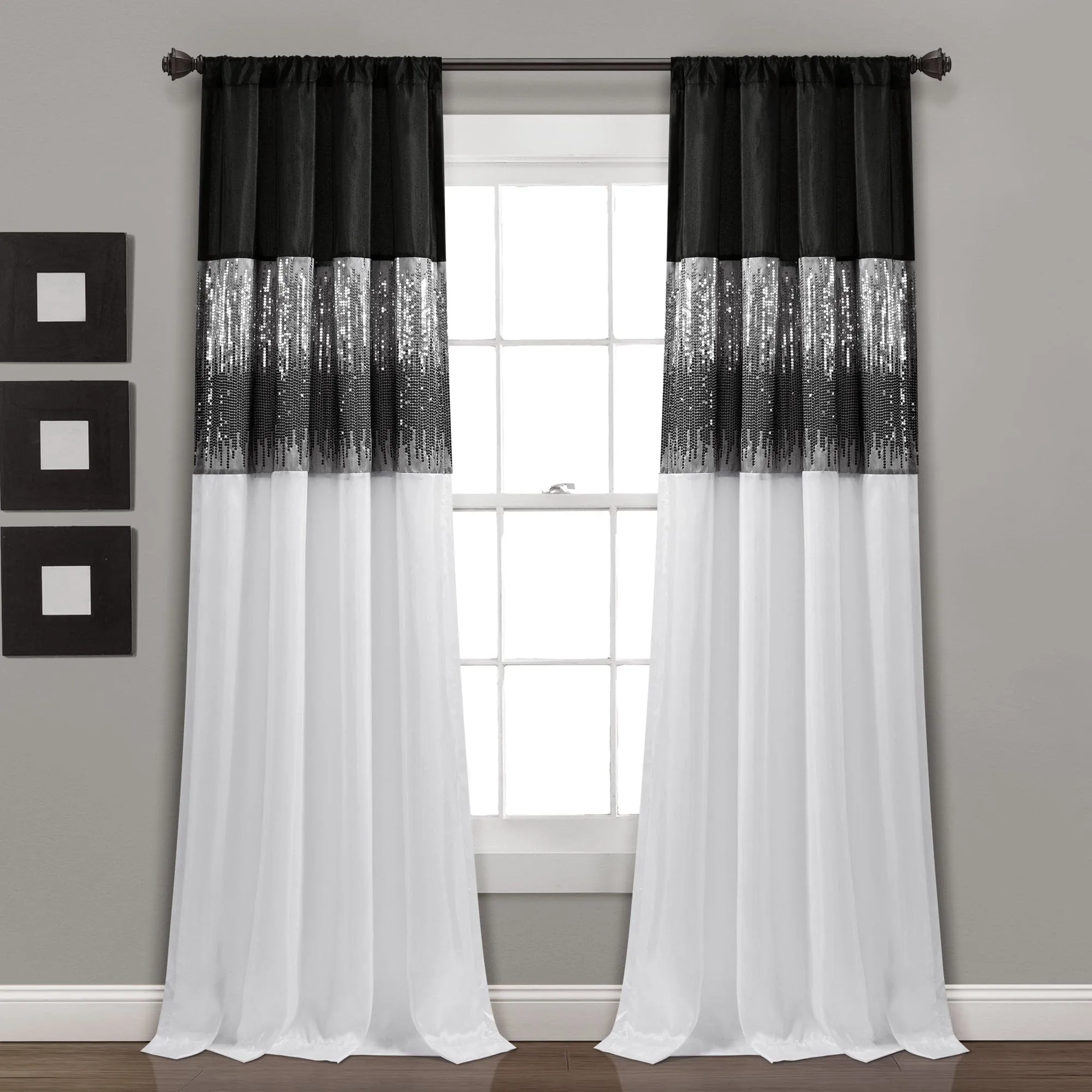 Night Sky Window Curtain Panel