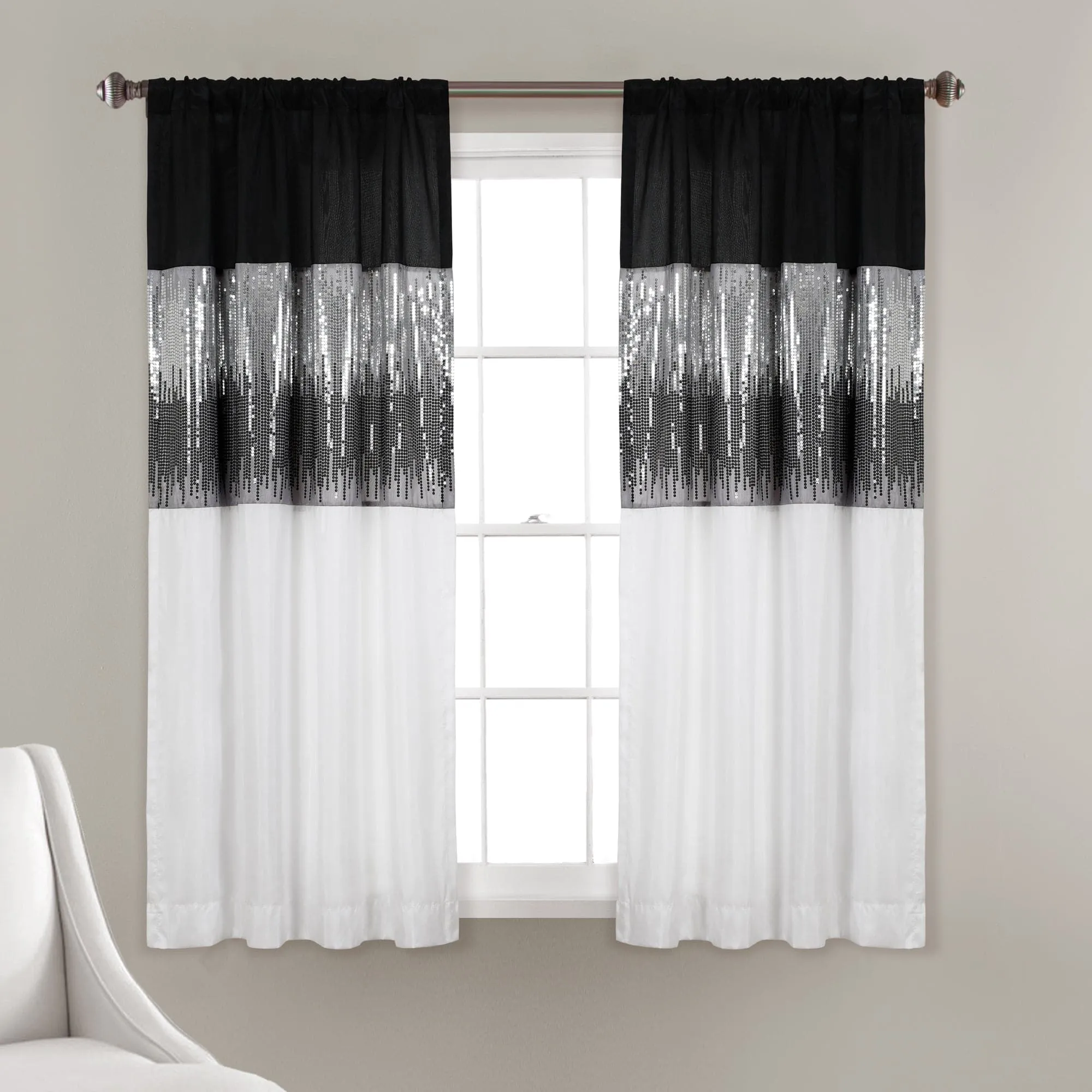 Night Sky Window Curtain Panel