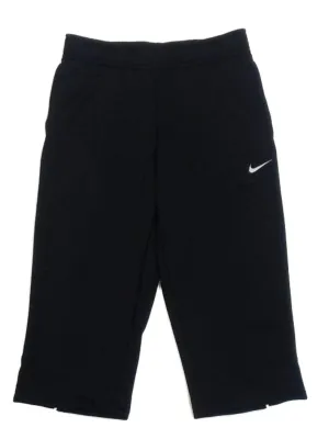 Nike YOUTH GIRLS Black Dri-Fit Drawstring Sweatpants with Pockets (S)