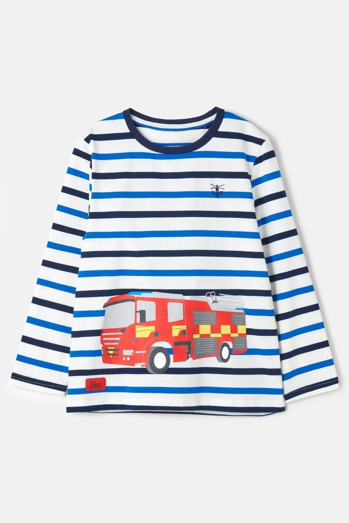 Oliver Top - Fire Engine Print