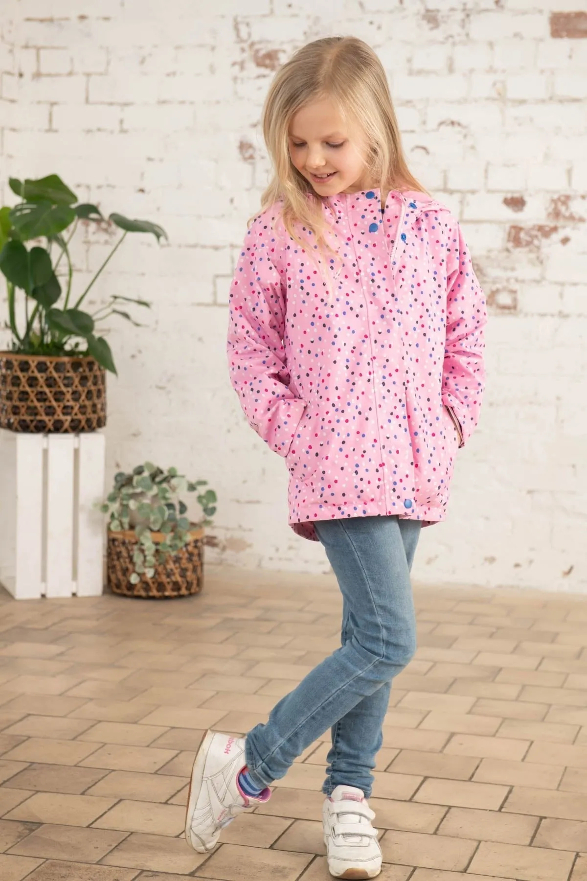 Olivia Jacket - Rose Pink Dot