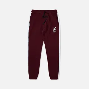 Papi Chulo Velour Pants Burgandy