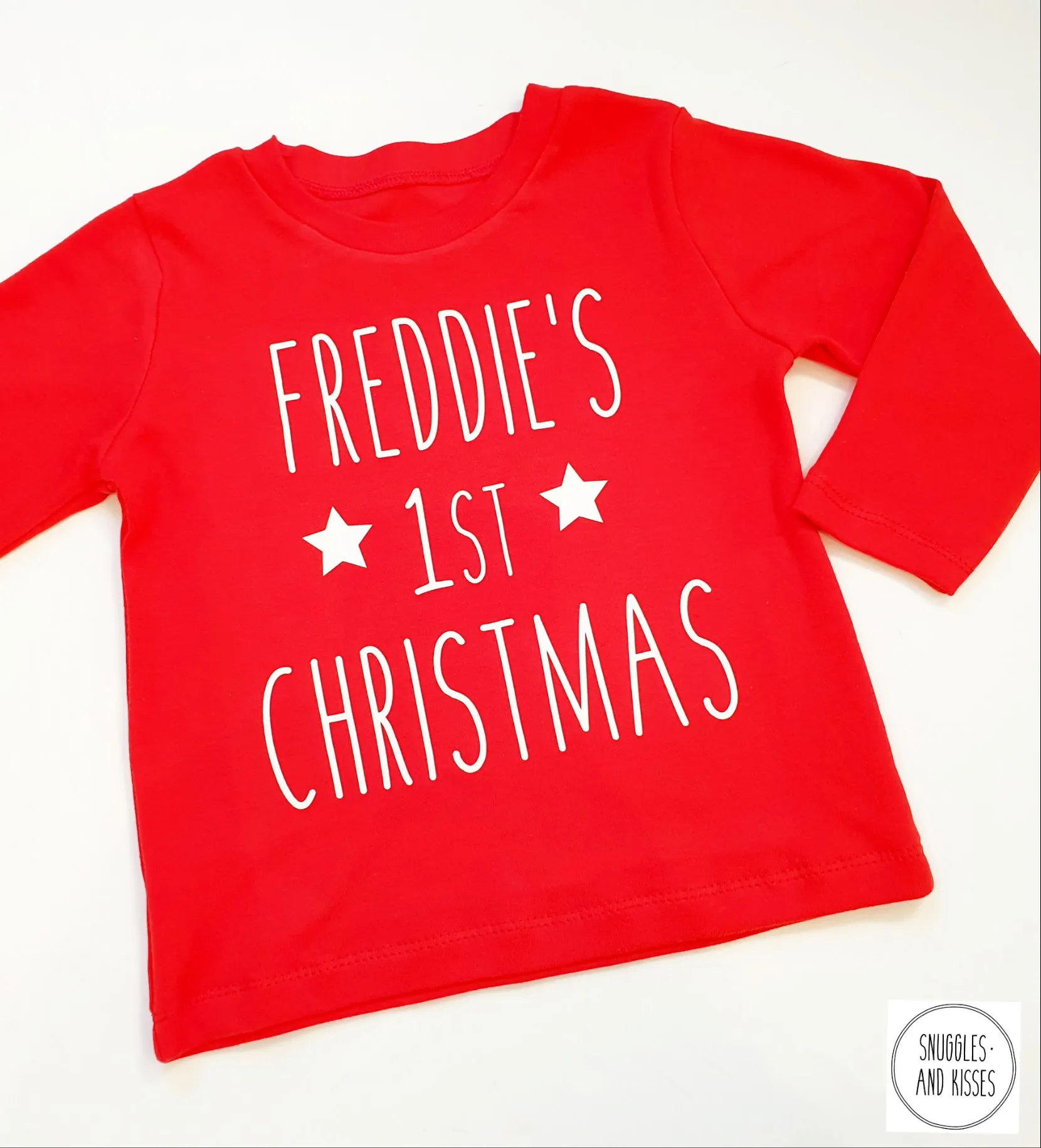 Personalised 1st Christmas Long Sleeve Top