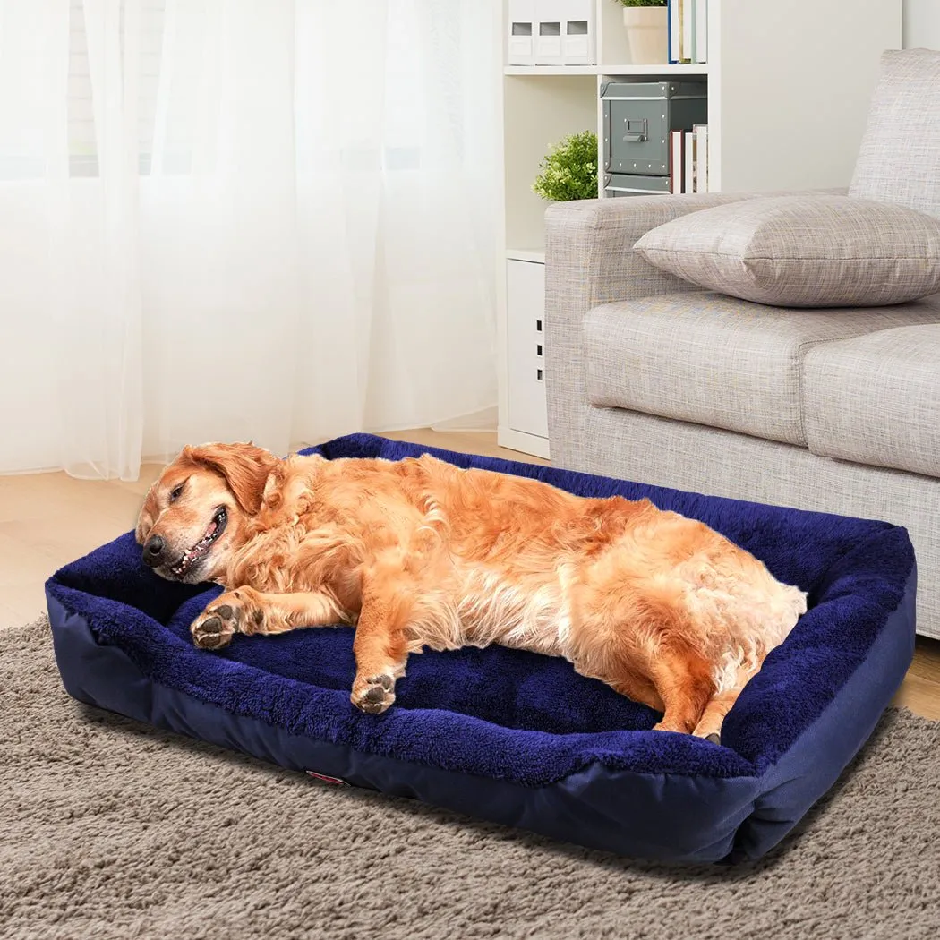 Pet Bed Mattress Dog Cat Pad Mat Cushion Soft Winter Warm 2X Large Blue