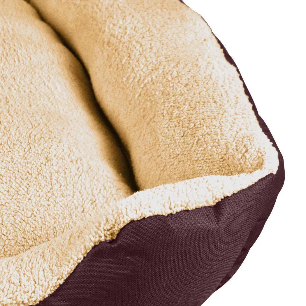 Pet Bed Mattress Dog Cat Pad Mat Cushion Soft Winter Warm 2X Large Brown