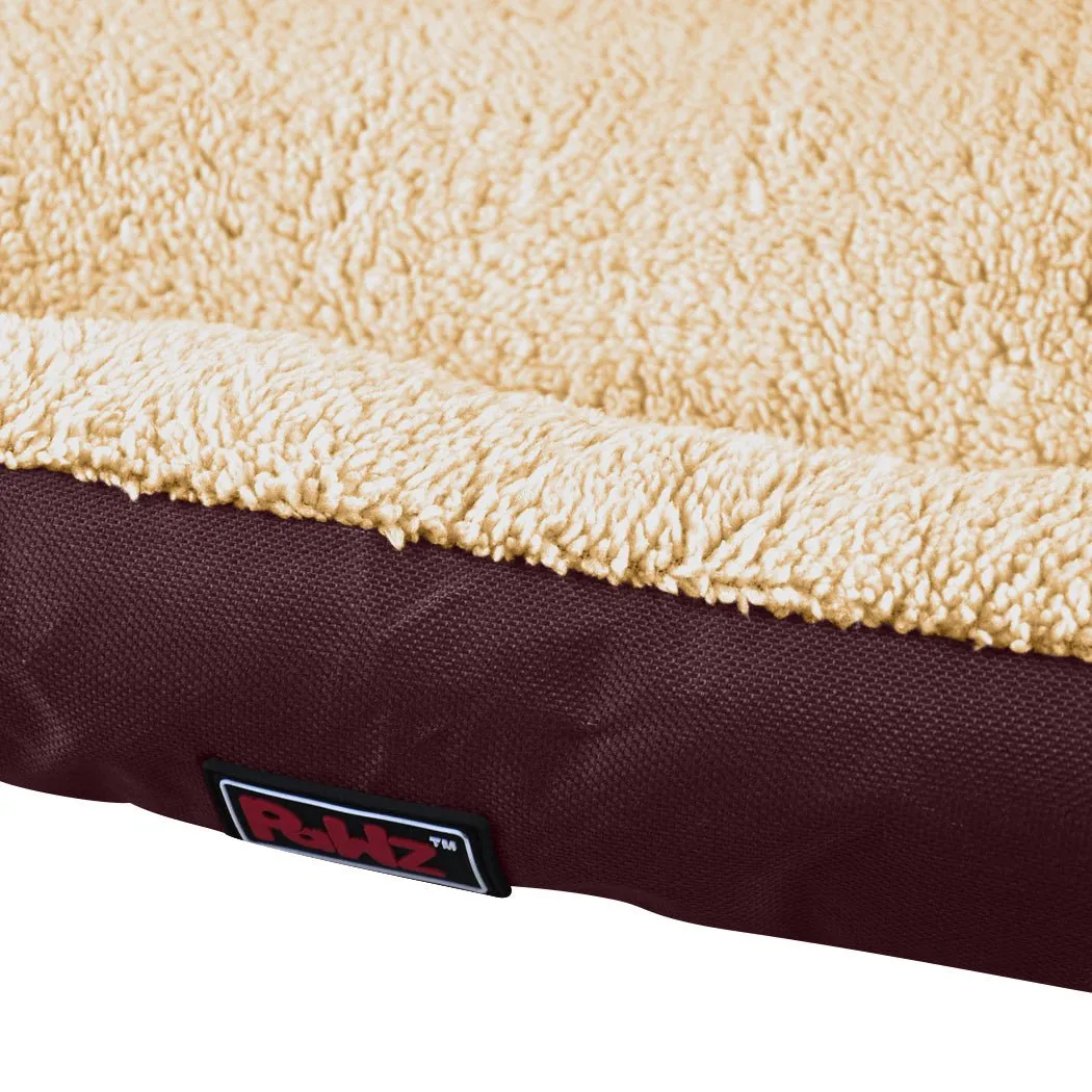 Pet Bed Mattress Dog Cat Pad Mat Cushion Soft Winter Warm 2X Large Brown