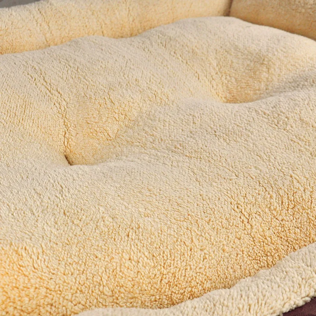 Pet Bed Mattress Dog Cat Pad Mat Cushion Soft Winter Warm 2X Large Brown