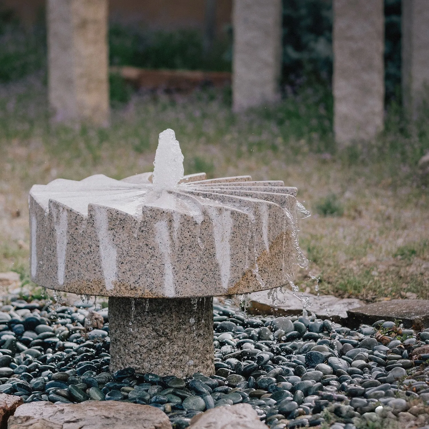 Pinwheel Millstone Fountain