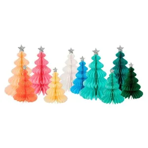 Rainbow Forest Honeycomb Trees (10 pack)