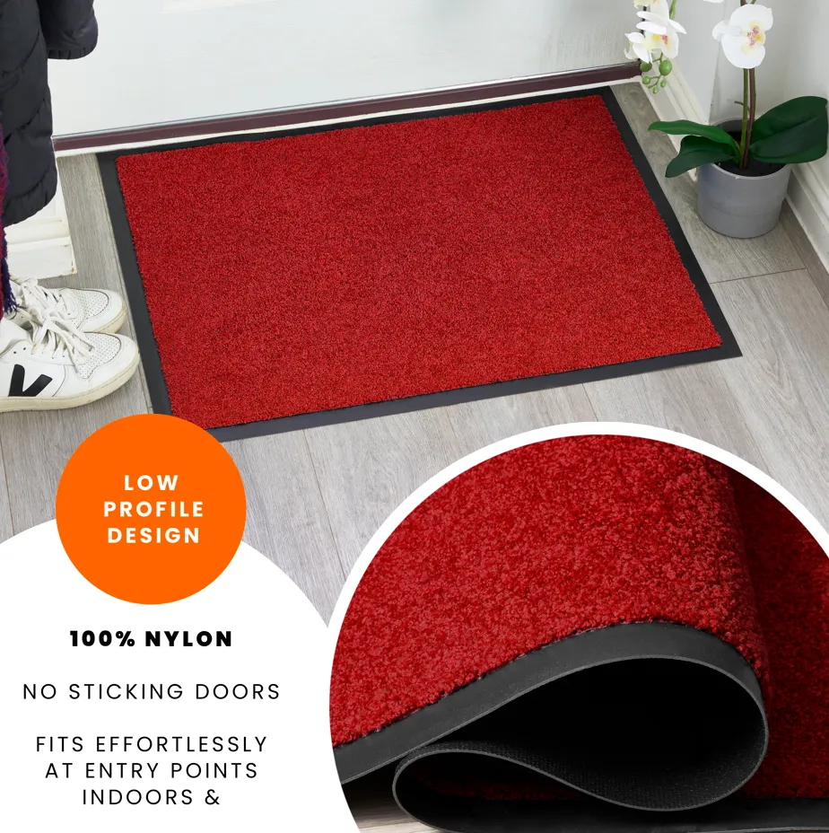 Red Candy Non-Slip Heavy Duty Barrier Door Mat - Assorted Sizes