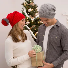 Red Heart Knit Unisex Slouchy Hats