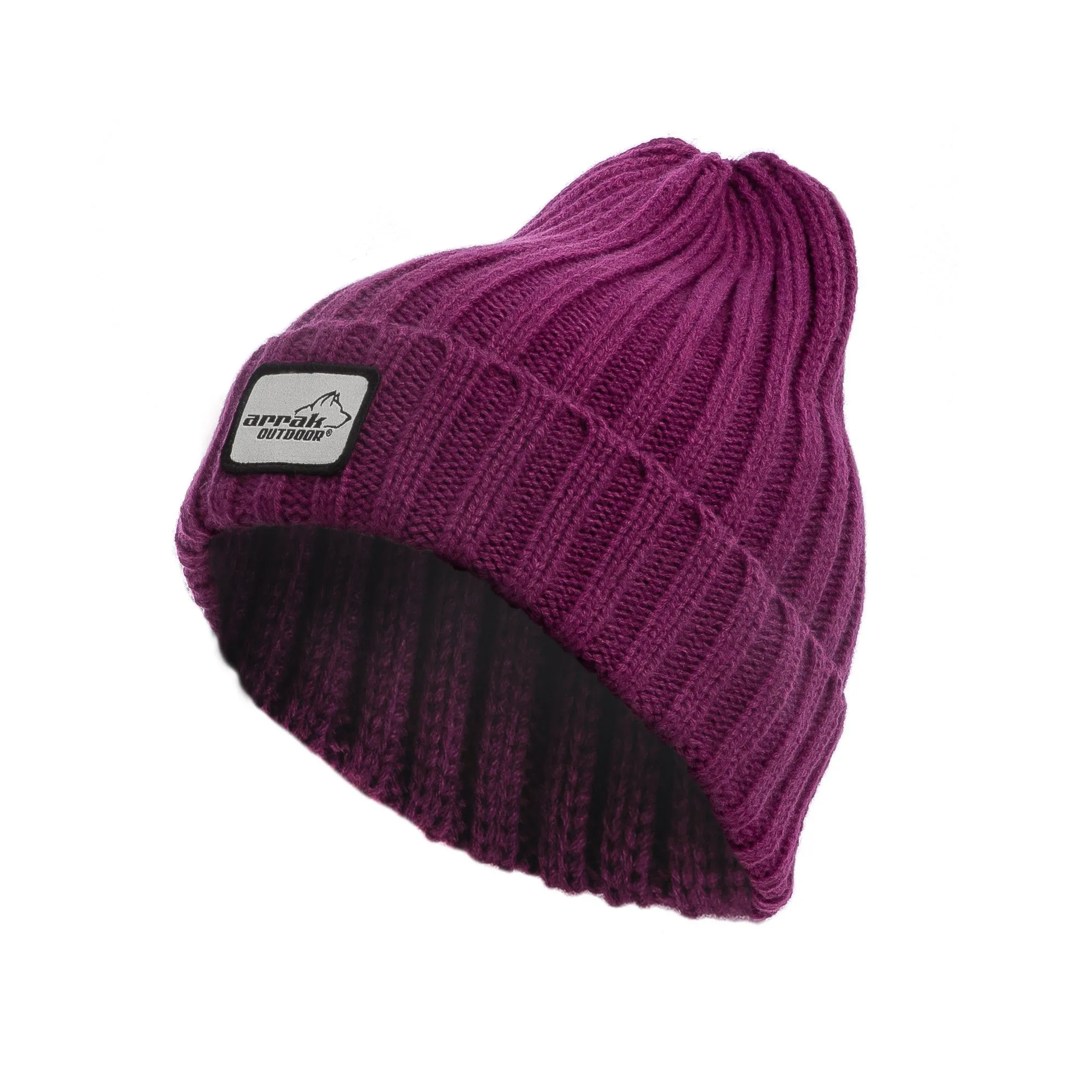 Ribbed Beanie (Fuchsia)