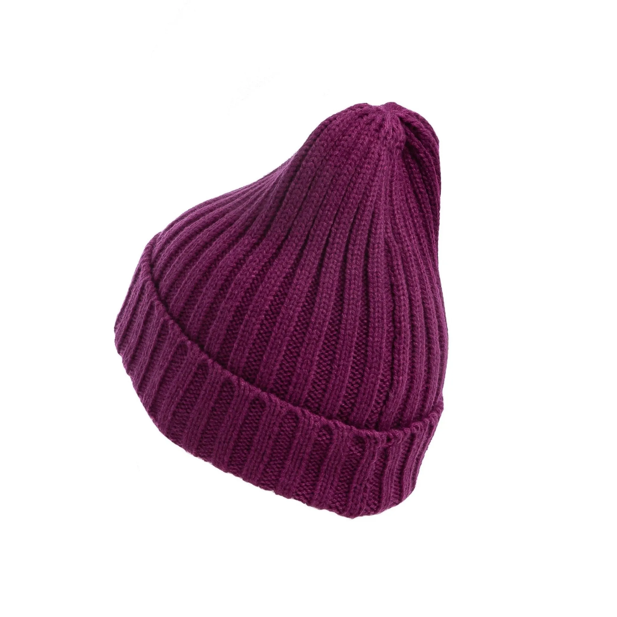 Ribbed Beanie (Fuchsia)