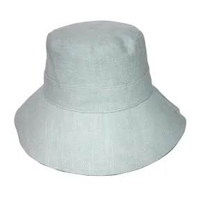 Rigon Fifi Linen Bucket Hat - Blue