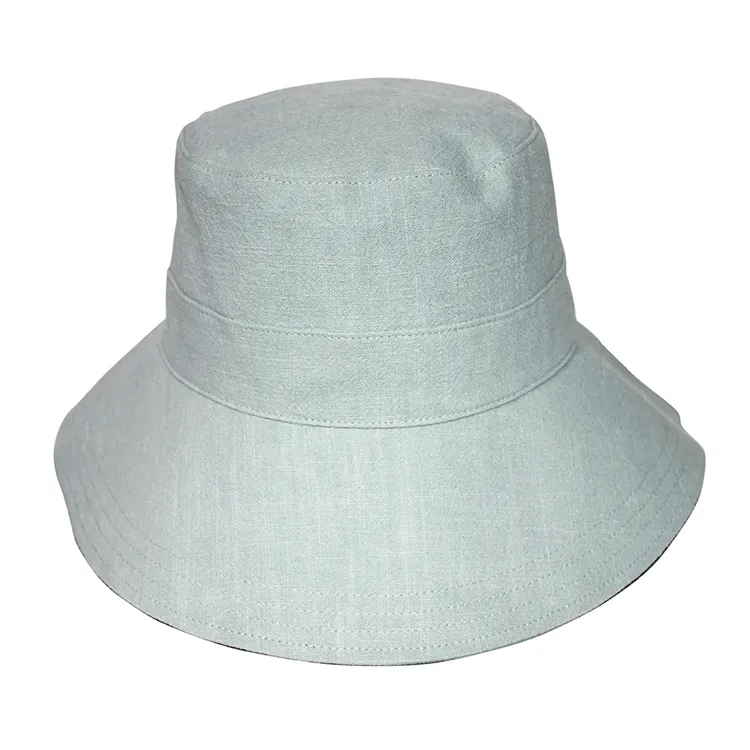 Rigon Fifi Linen Bucket Hat - Blue