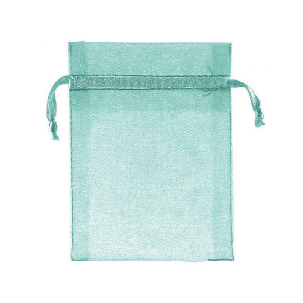 Robin Egg Blue Organza Bags 24pk