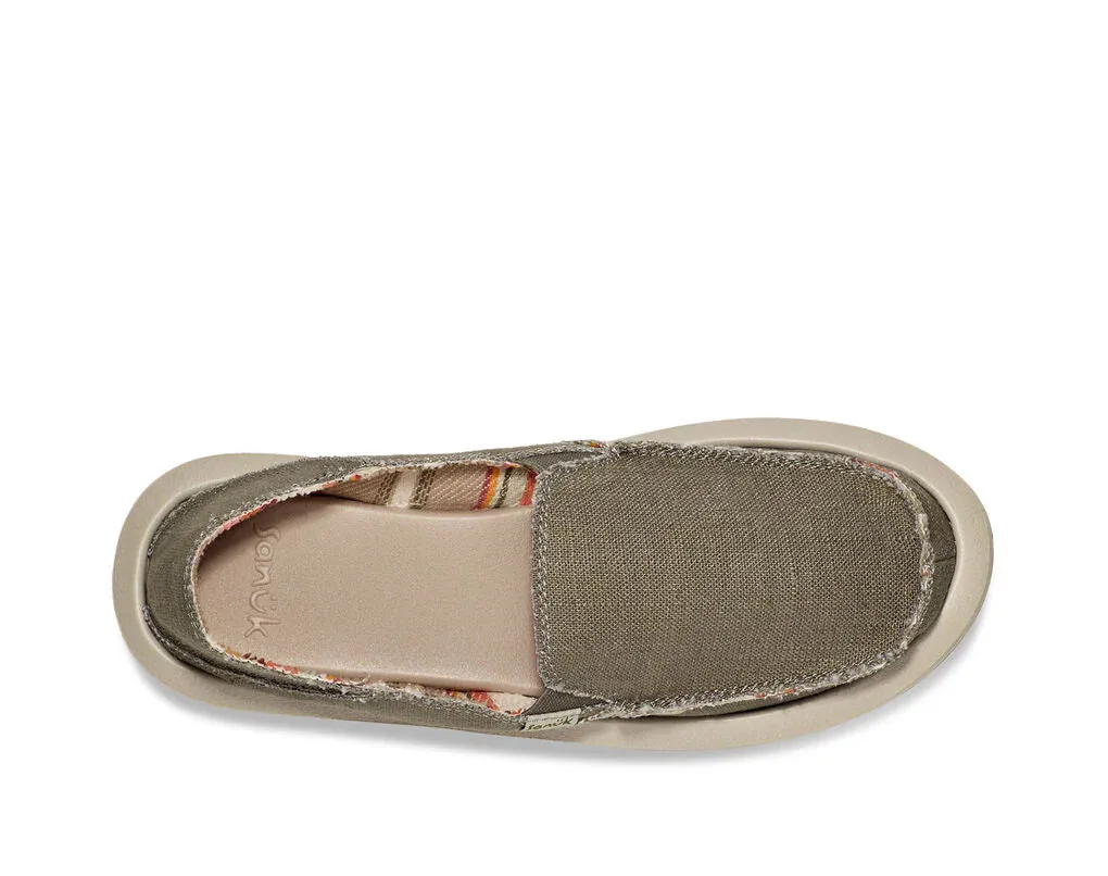 Sanuk Womens Donna Hemp Smokey Olive