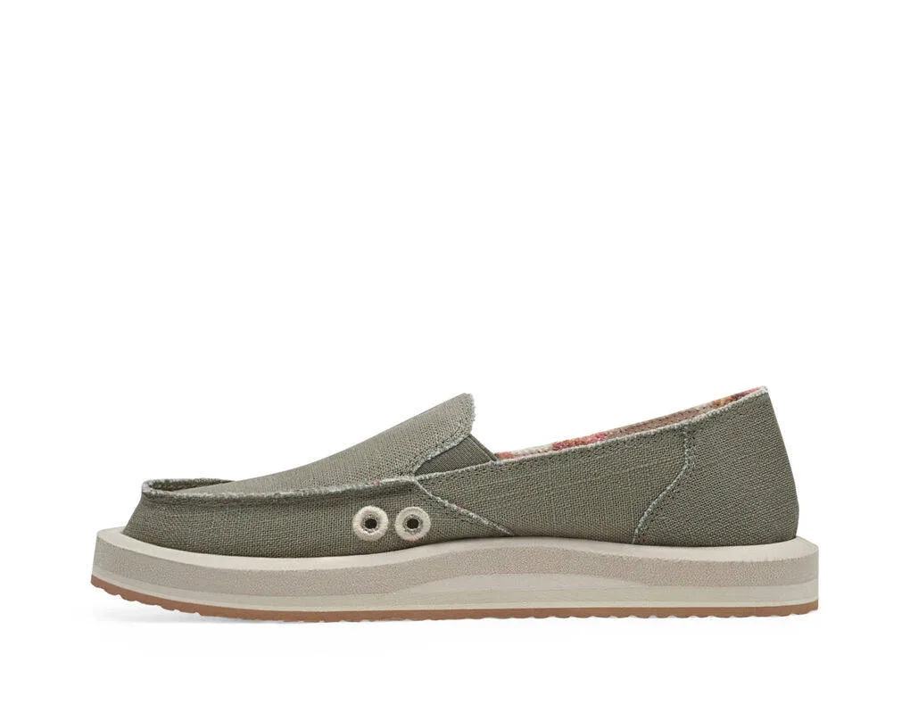 Sanuk Womens Donna Soft Top Hemp Smokey Olive