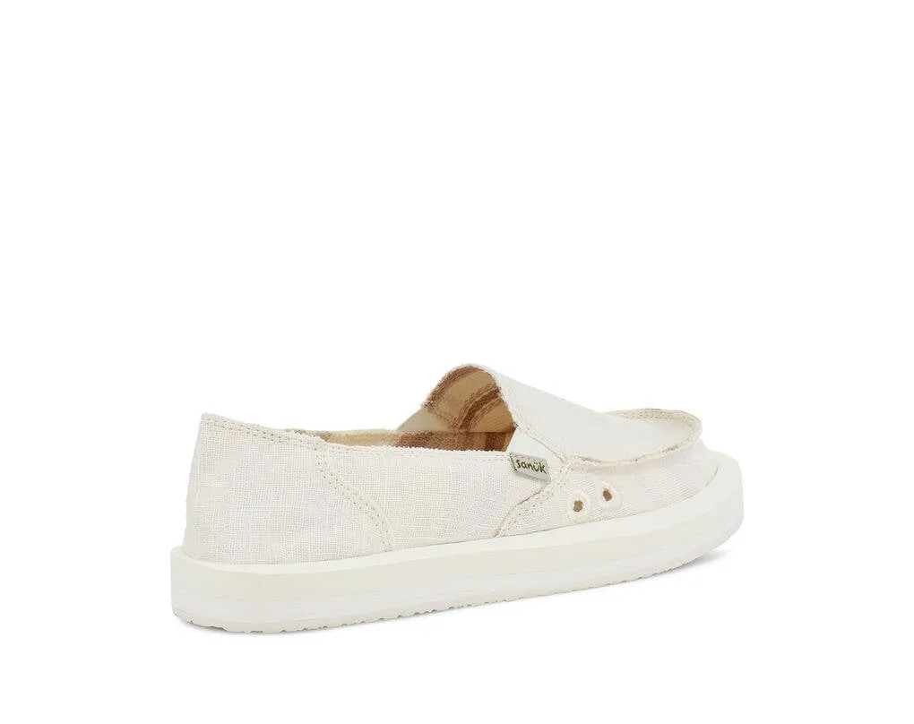 Sanuk Womens Donna Soft Top Hemp White