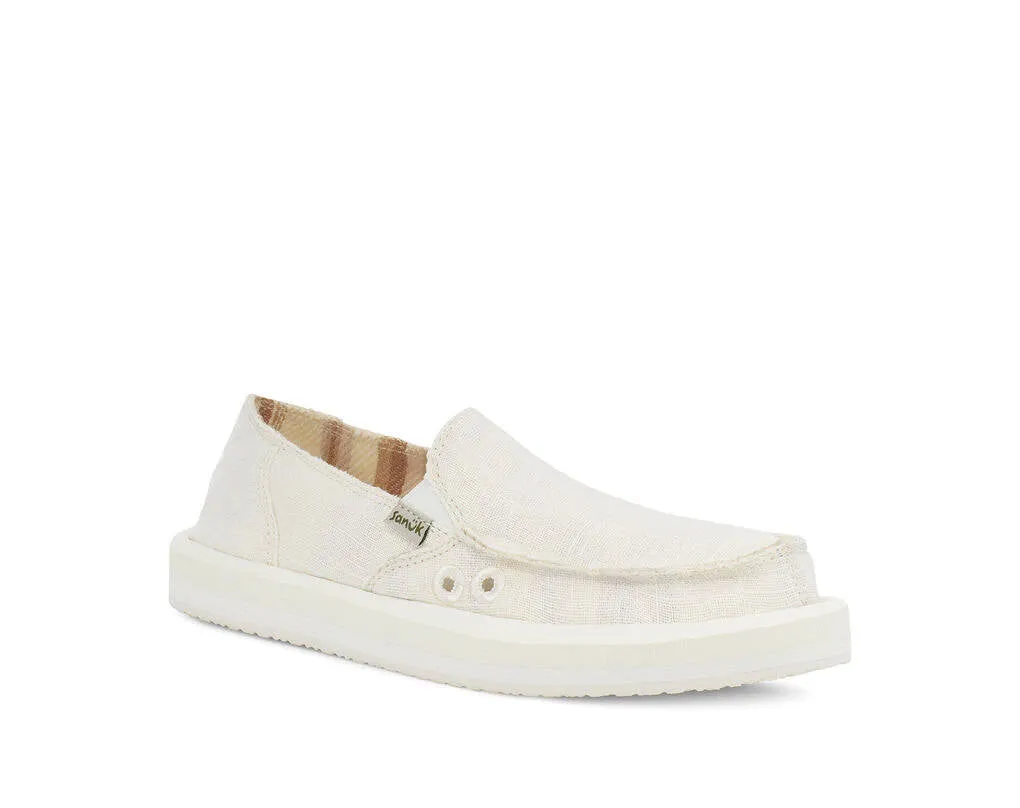 Sanuk Womens Donna Soft Top Hemp White