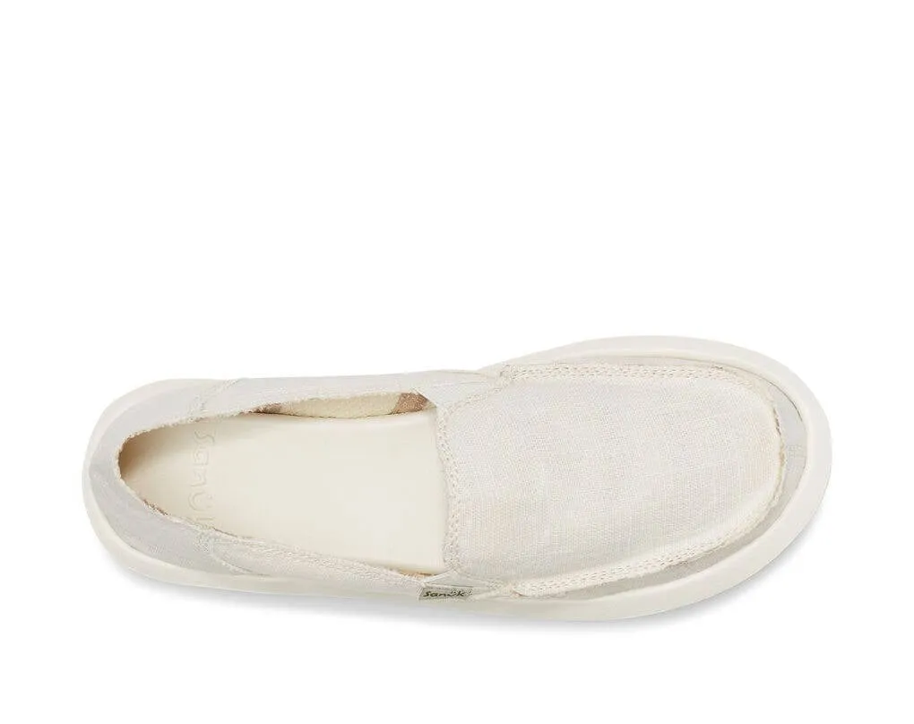 Sanuk Womens Donna Soft Top Hemp White