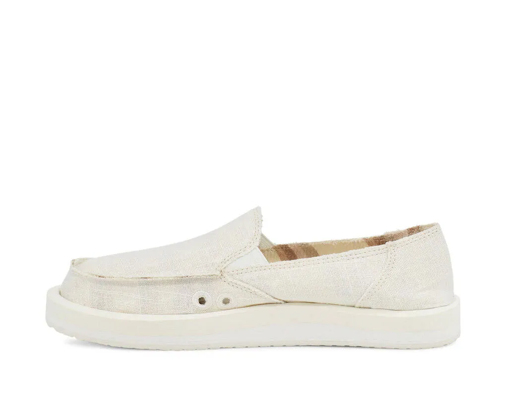 Sanuk Womens Donna Soft Top Hemp White