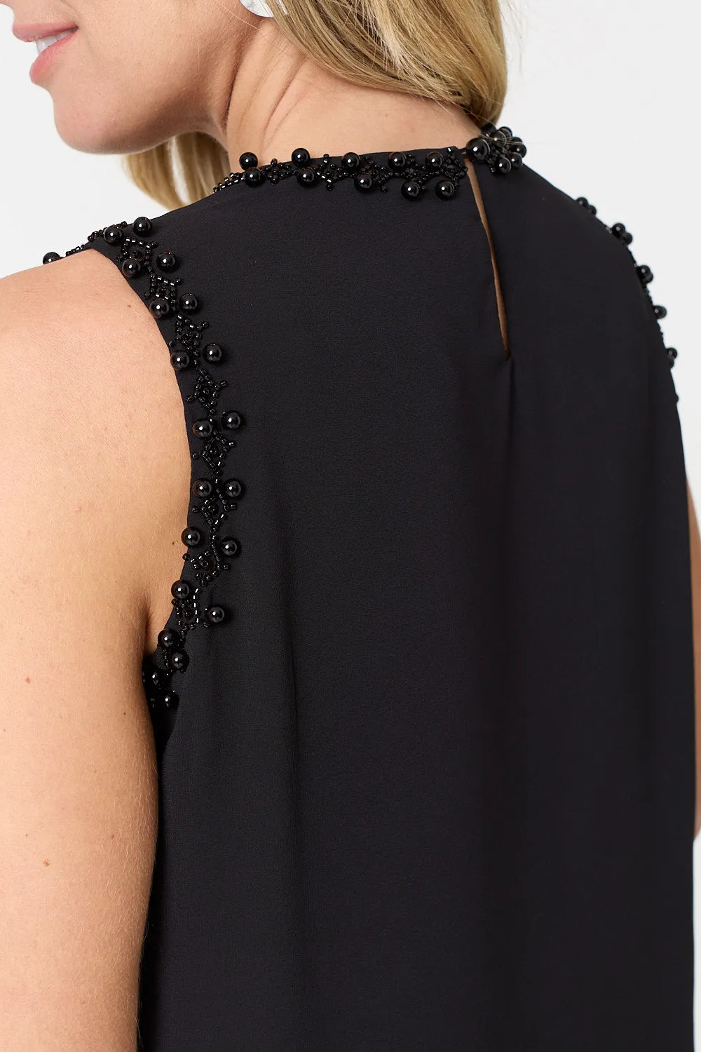 Sequin Embellished Sleeveless Top