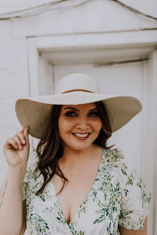 Shimmery Cream Sunhat