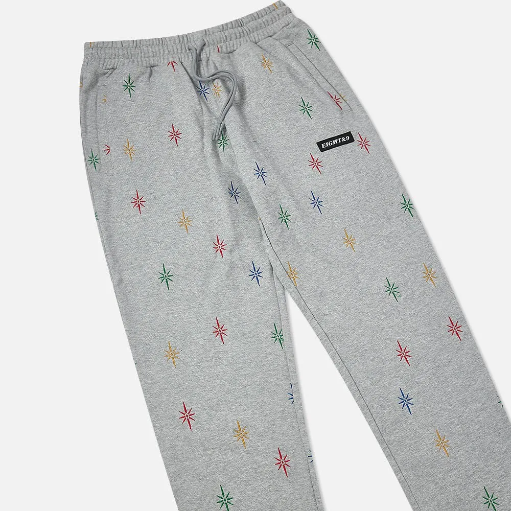 Shine Jaquard Sweatpants Grey