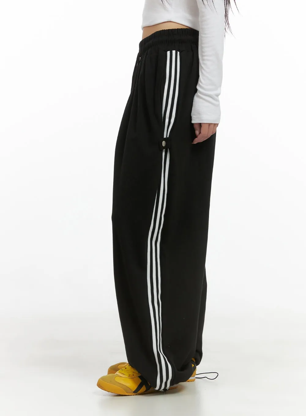 Snap-Button Track Sweatpants CG430