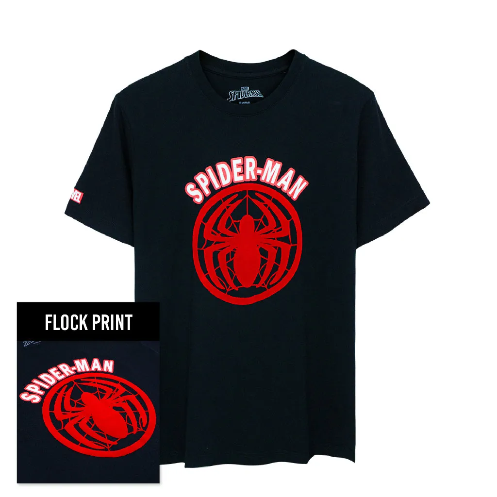 Spider-Man Flock Print T-shirt