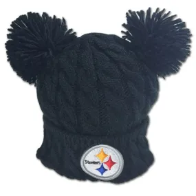 Steelers Double Pom Pom Hat