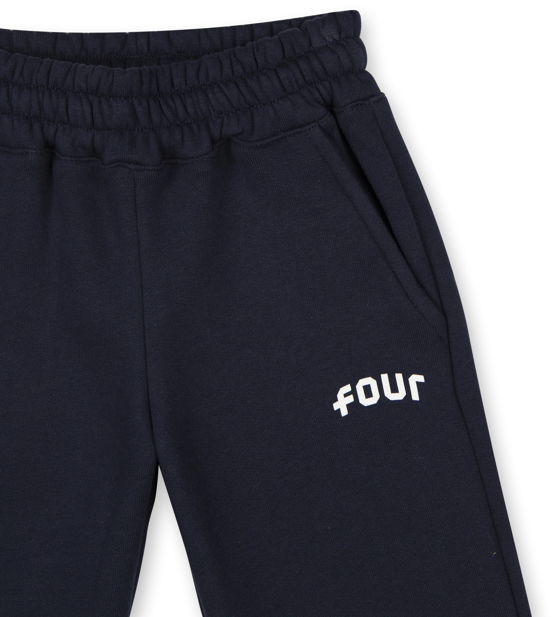 Straight Leg Cuffed Arch Sweatpants Marine Blue