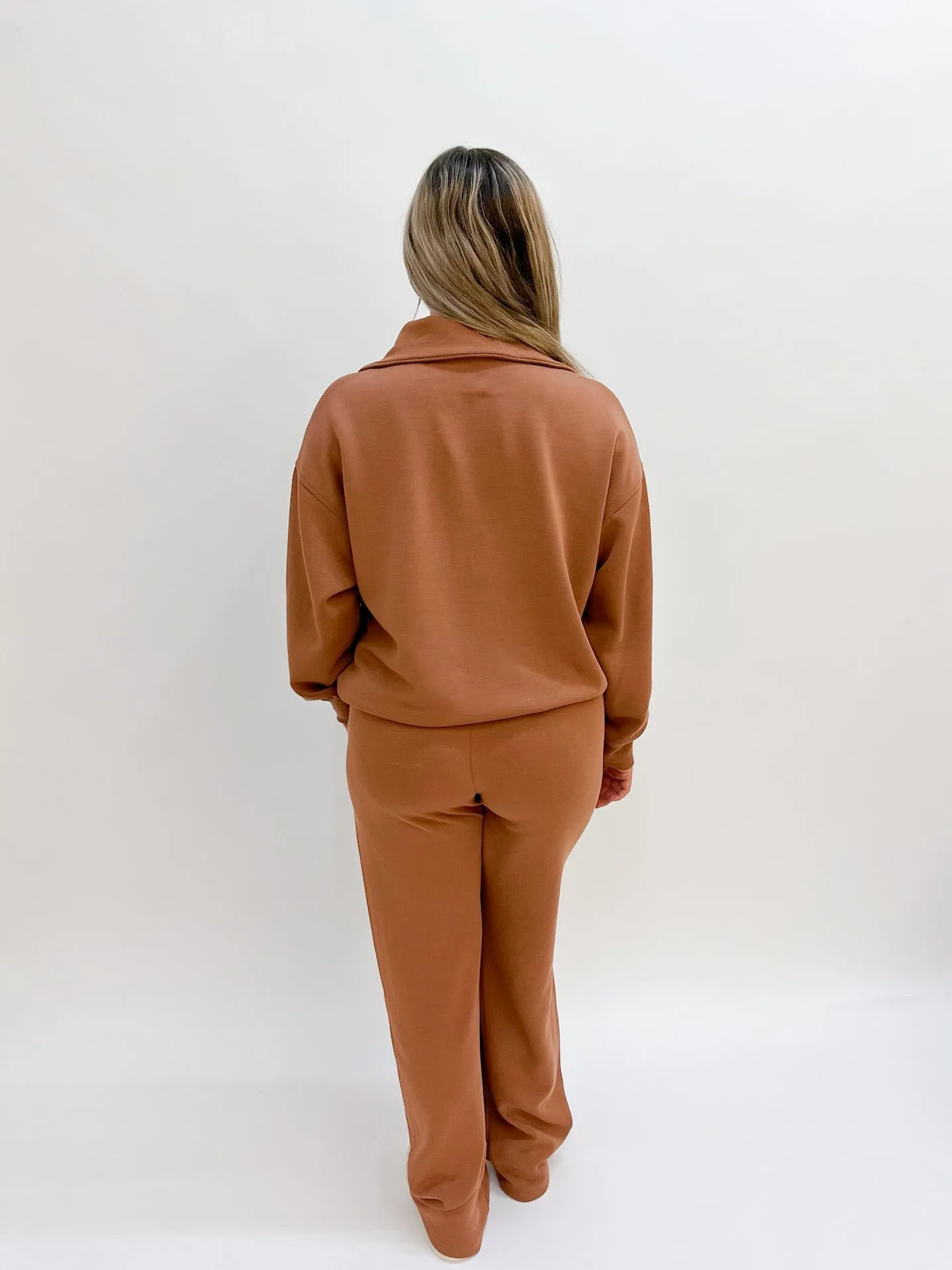 Straight Lounge Pants - Brown