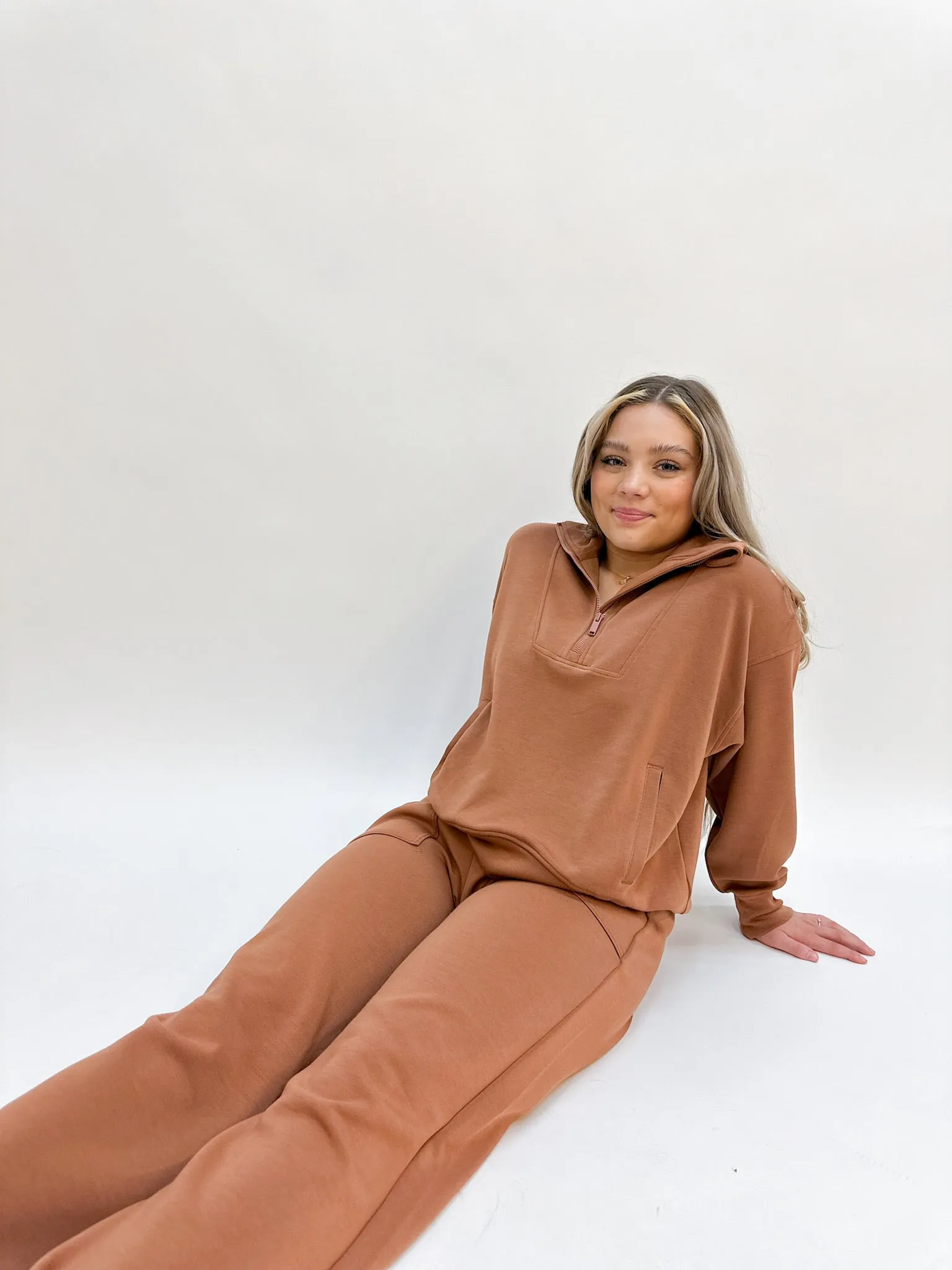 Straight Lounge Pants - Brown