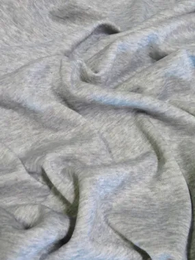 Sweatshirt & Apparel Polar Fleece Fabric / Heather Gray / Sold By The Yard