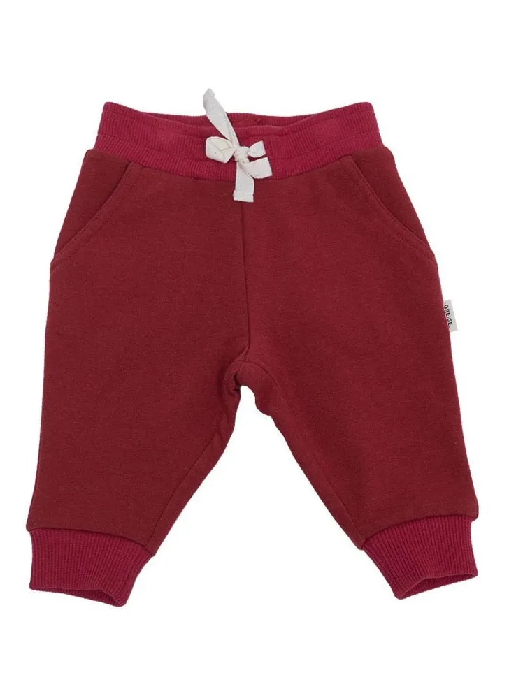 The Fleece Sweatpants - Beet - KIDS