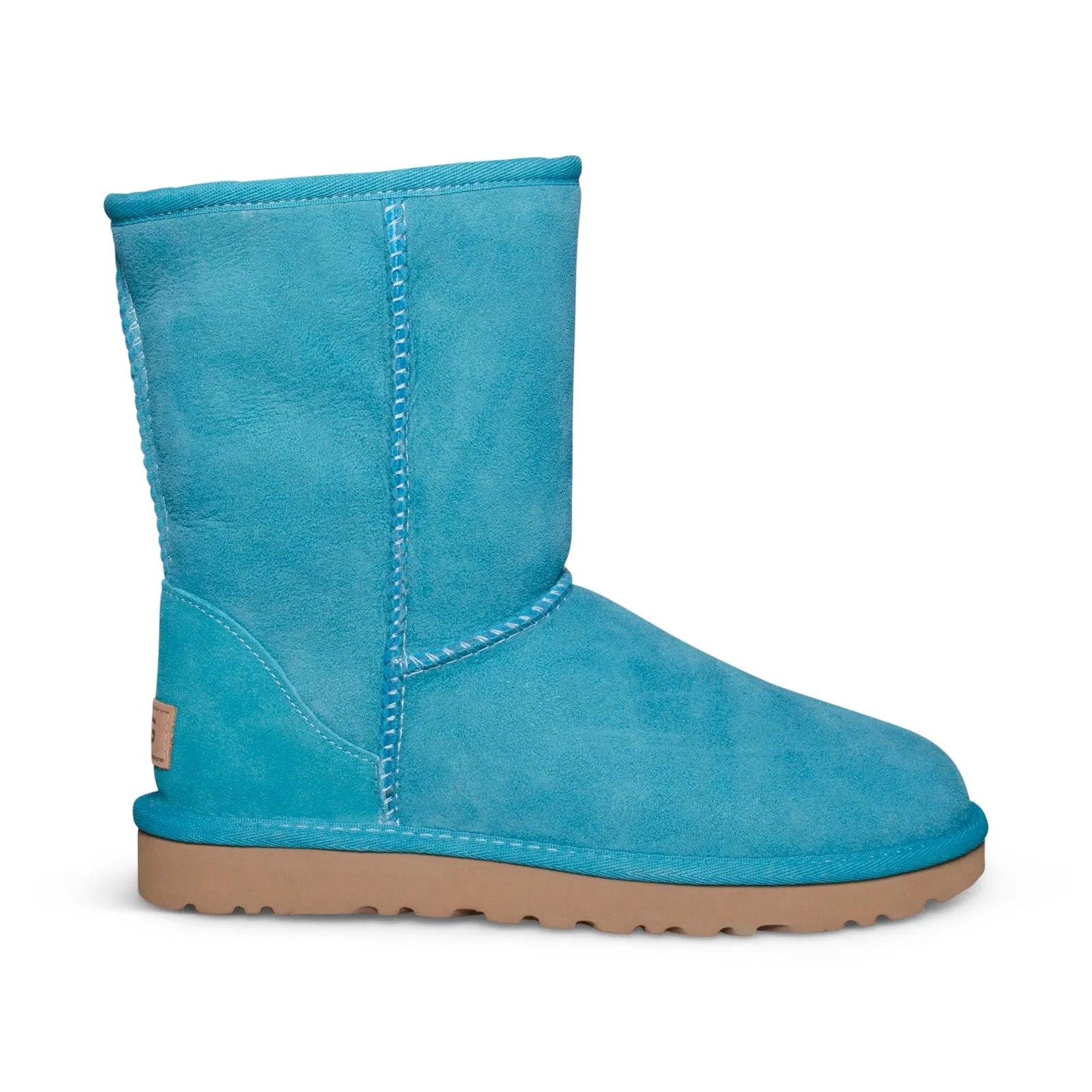 UGG Classic Short II Aqua Blue Boots - Women's