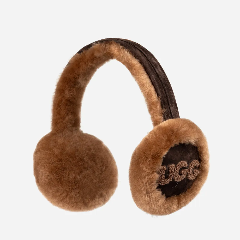 Ugg Sheepskin With Logo Earmuff