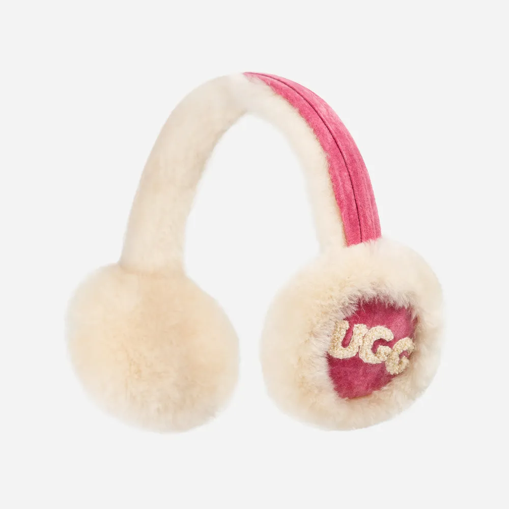 Ugg Sheepskin With Logo Earmuff