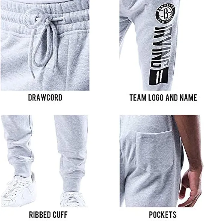 Ultra Game NBA Men's Active Fleece Joggers Sweatpants - Available in Multiple Players, Golden State Warriors|Golden State Warriors