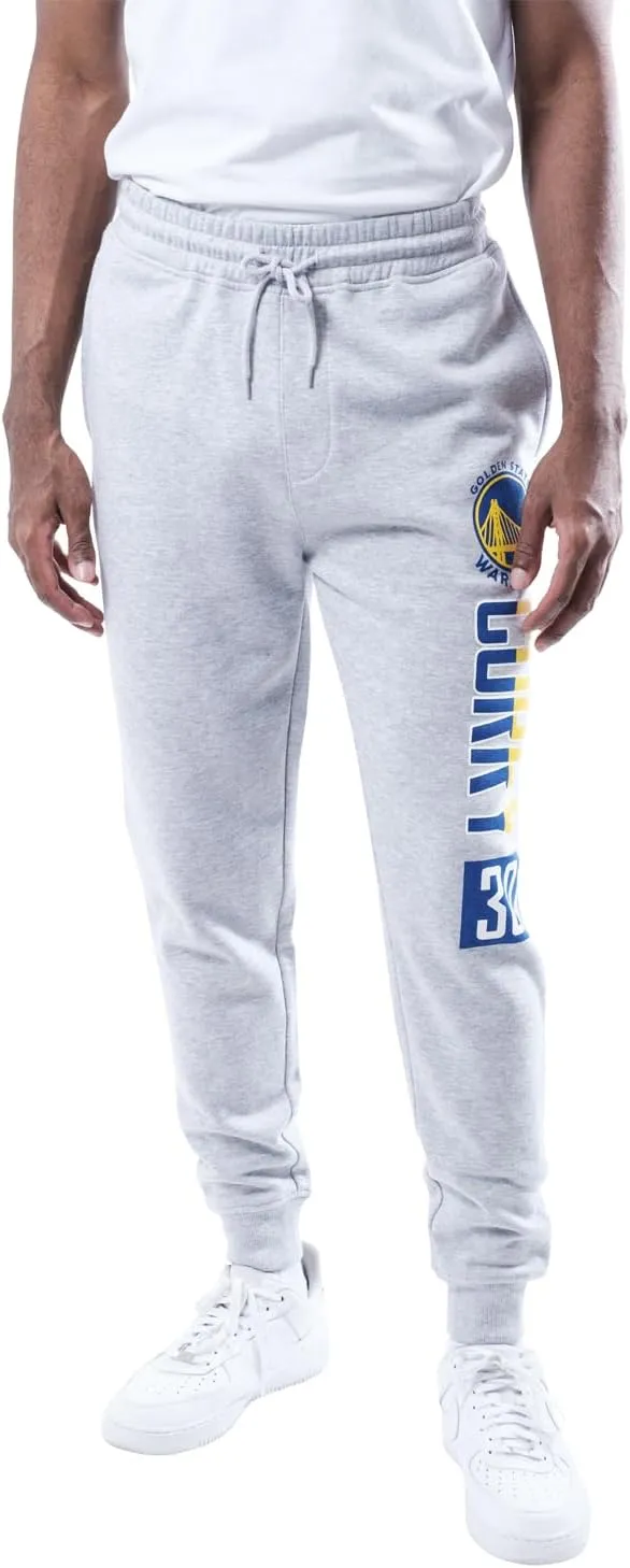 Ultra Game NBA Men's Active Fleece Joggers Sweatpants - Available in Multiple Players, Golden State Warriors|Golden State Warriors