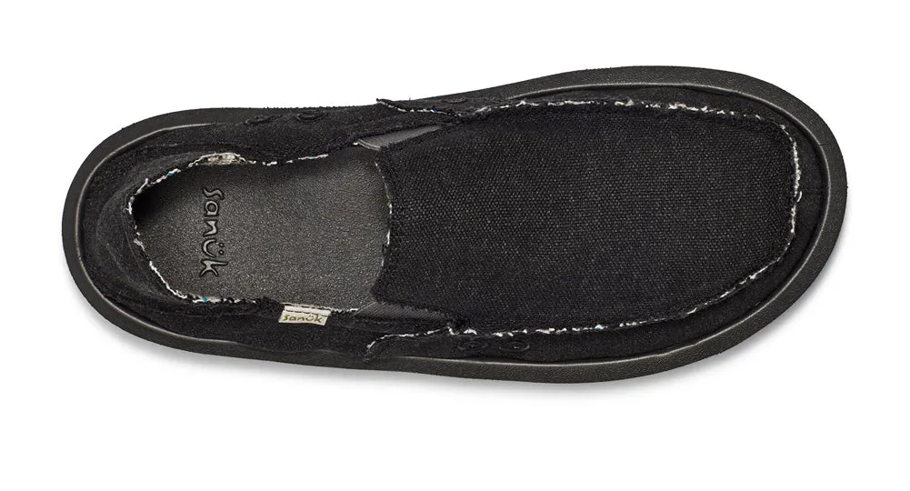 Vagabond St Hemp in Black by Sanuk