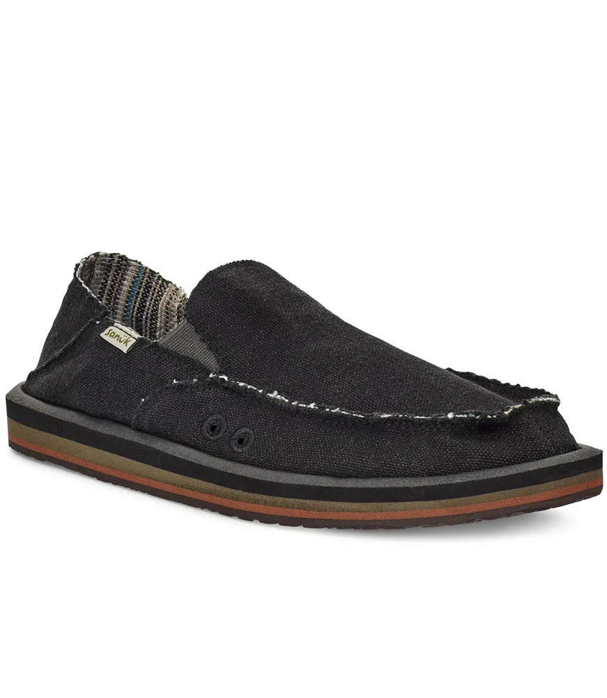 Vagabond St Hemp in Black by Sanuk