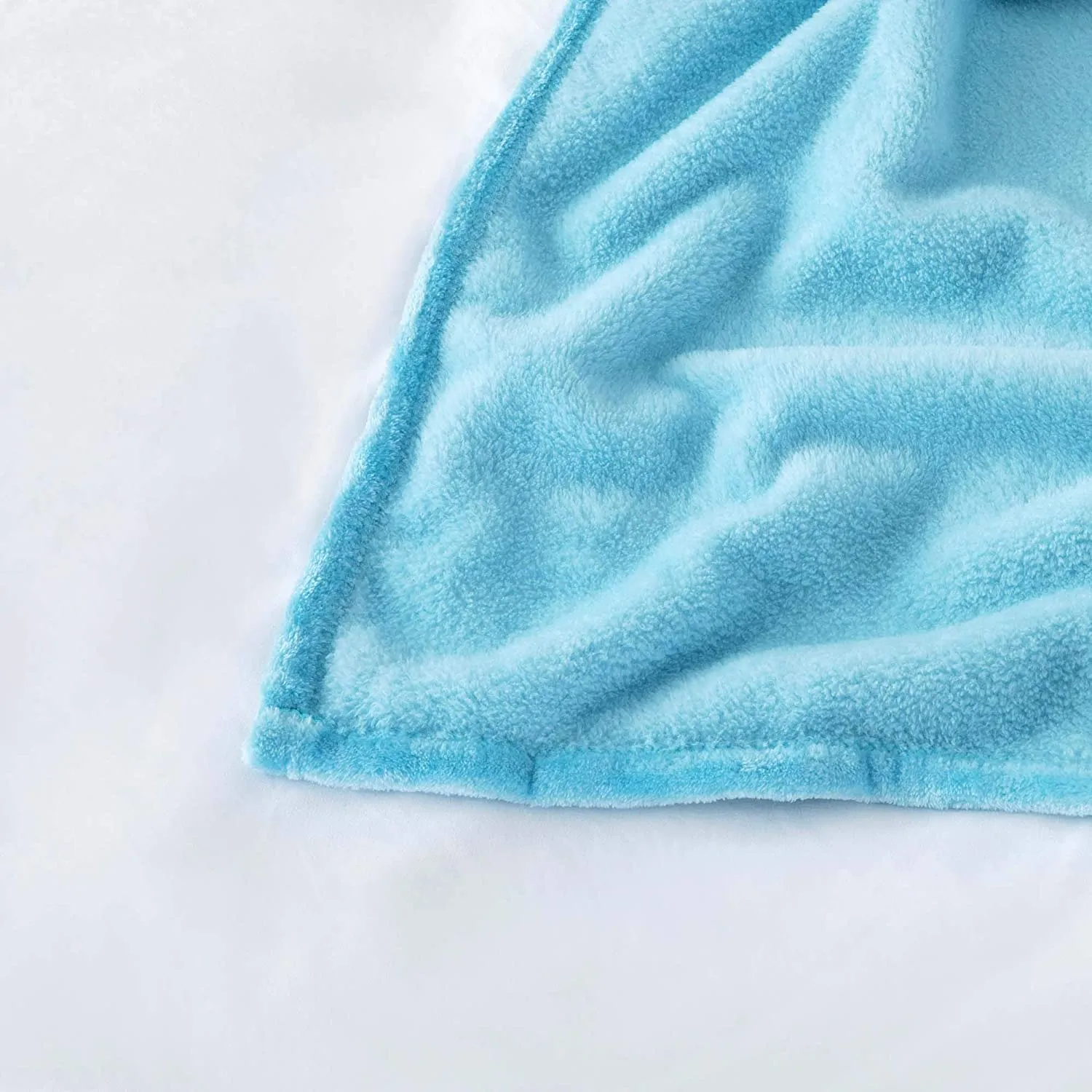 VAS COLLECTIONS Premium Plush Double Blanket 300 GSM Lightweight Cozy Soft for Bed, Sofa, Couch, Travel & Camping 220X230 Cm Or 86X90 Inches Sky Blue Flannel