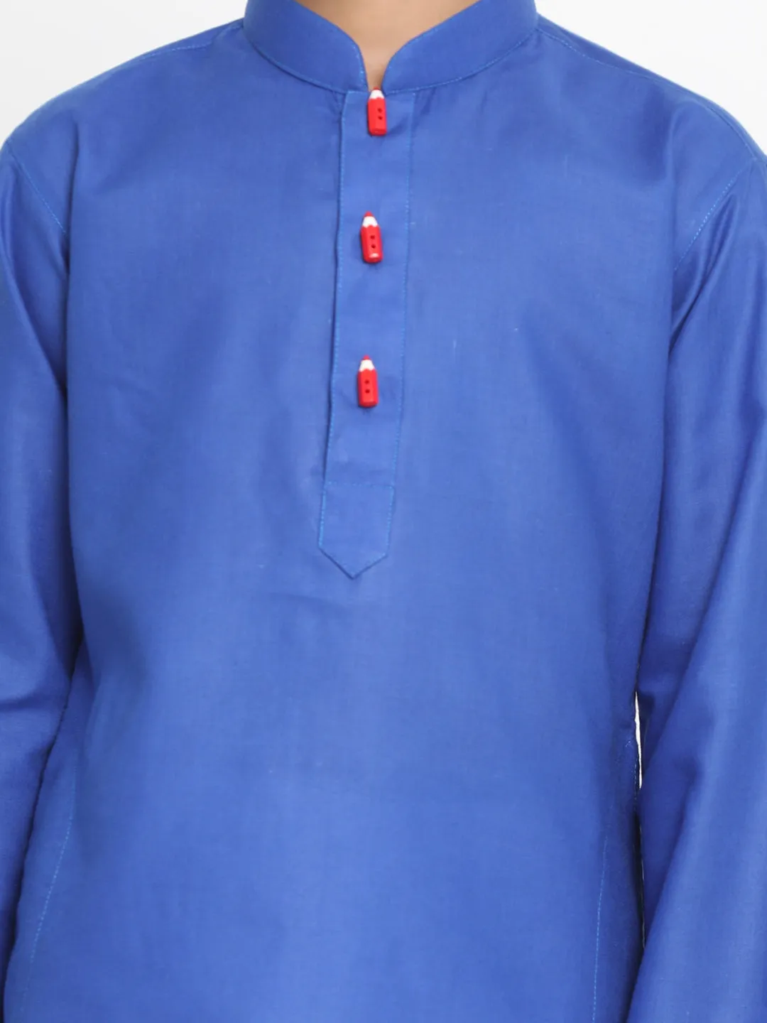 Vastramay Boy's Blue Solid Kurta